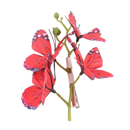 Haarnadel-Clip, Schmetterlings-Clip, Kopfbedeckung, Haarnadel, eleganter Strand-Pfannenhalter, Kugel, starker Halt für Mädchen, Schmetterlings-Haarspange von NUEAYMS