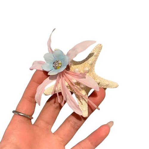 Künstliche Blume Design Augenfänger Haarspange für Strand Hochzeit Party Zubehör Frauen Urlaub Dekoration Elegante Haarschmuck von NUEAYMS