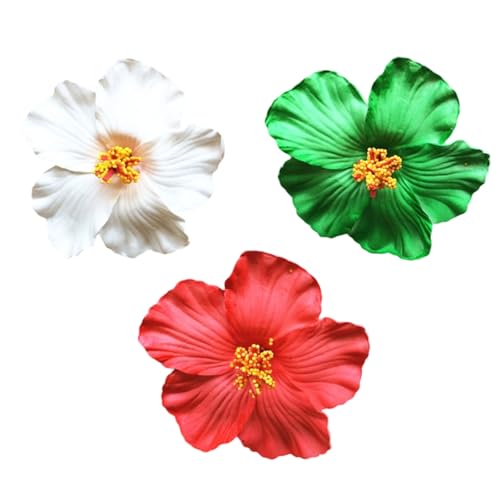 Modische Hibiskus-Haarspangen für Damen, Bauernhof-Stil, für Party, Hochzeit, 3 Stück Modische Hibiskus-Haarspangen für Damen, Bauernhof-Stil, für Party, Hochzeit, 3 Stück von NUEAYMS