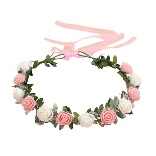 NUEAYMS Blumengirlande, Krone, Haarkranz, Blumen-Haarbänder, Brautschmuck, Boho-Blumenkronen für Frauen, florales Haar-Accessoire NUEAYMS Blumengirlande, Krone, Haarkranz, Blumen-Haarbänder, Brautschmuck, Boho-Blumenkronen für Frauen, florales Haar-Accessoire von NUEAYMS