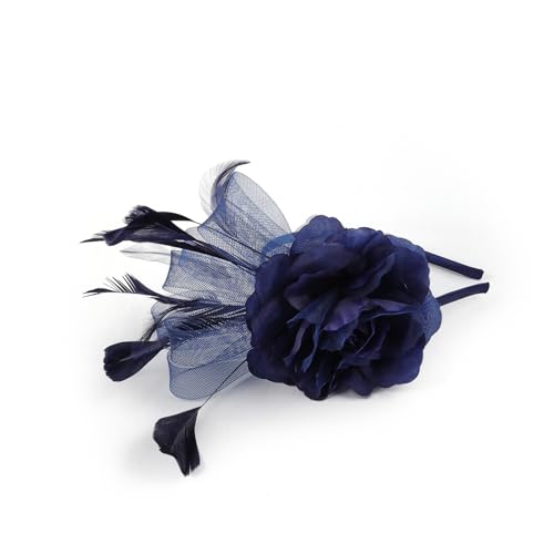 [NUEAYMS] Brauthut verstellbar verführerische Blumen Brauthut mit Stirnband und Clip, verstellbares Haaraccessoire für Karneval und Festival, Haarschmuck für Mottoparty von NUEAYMS
