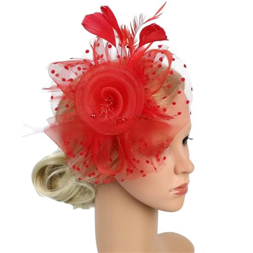 NUEAYMS] Elegantes Haarteil mit Feder, Dekoration für Braut, Hut, Formal, Event, Feder, Haarschmuck für Hochzeit von NUEAYMS