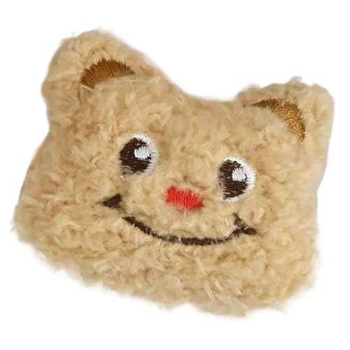 NUEAYMS Lustige Brosche Plüsch-Fotoautomaten-Requisiten, Bär, pelzige Haarspange, Haargummi, Party-Kopfschmuck, lustiger Haargummi für Musikfestivals von NUEAYMS