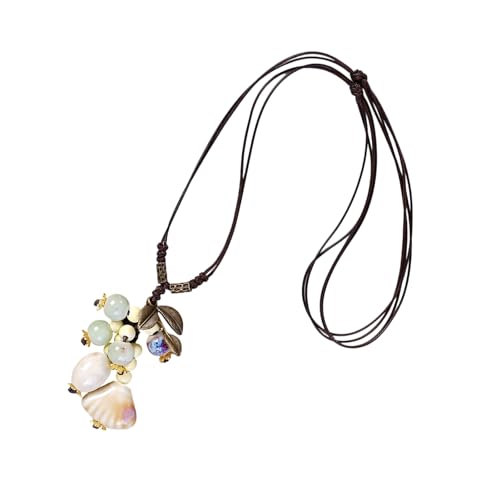 NUEAYMS Von der Natur inspirierte Keramik-Halskette, strukturierter Blattanhänger, angenehm zu tragen, verstellbare Kette, modisches Accessoire, täglicher Gebrauch, einzigartiger, von der Natur NUEAYMS Von der Natur inspirierte Keramik-Halskette, strukturierter Blattanhänger, angenehm zu tragen, verstellbare Kette, modisches Accessoire, täglicher Gebrauch, einzigartiger, von der Natur von NUEAYMS