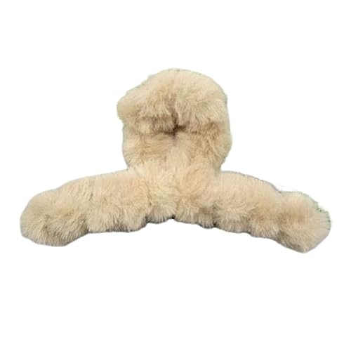 Plüsch-Haarspangen für dickes Haar, Pelze, Haarklammern, niedliche Haarspange, Kieferklemme für Damen, Zubehör, Slip-Haarnadeln, niedliche Haarspangen, große Haarspangen, niedlich und verspielt von NUEAYMS