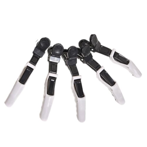 Professionelle Haarspangen für Damen, 5 Stück, Doppelscharnier-Design, lebendige Farbe, präzise Positionierung von NUEAYMS