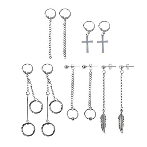 Stilvolles Design Charm baumelnde Ohrringe Set Mode Mädchen Junge Punk Kette Ohrringe für Party Business Schule Reisen Dating Ohrringe, Einheitsgröße, Wie beschrieben, Wie beschrieben von NUEAYMS