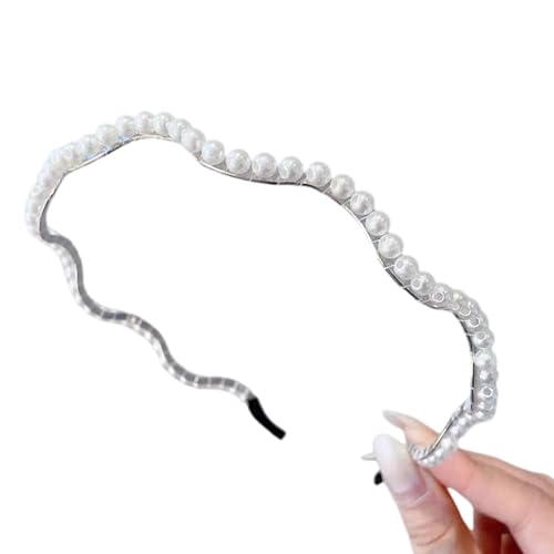 Zartes Kunstperlen-Haarband, leichte und atmungsaktive Konstruktion, perfekt für den täglichen Gebrauch und besondere Anlässe, Kunstperlen-Haarschmuck Zartes Kunstperlen-Haarband, leichte und atmungsaktive Konstruktion, perfekt für den täglichen Gebrauch und besondere Anlässe, Kunstperlen-Haarschmuck von NUEAYMS