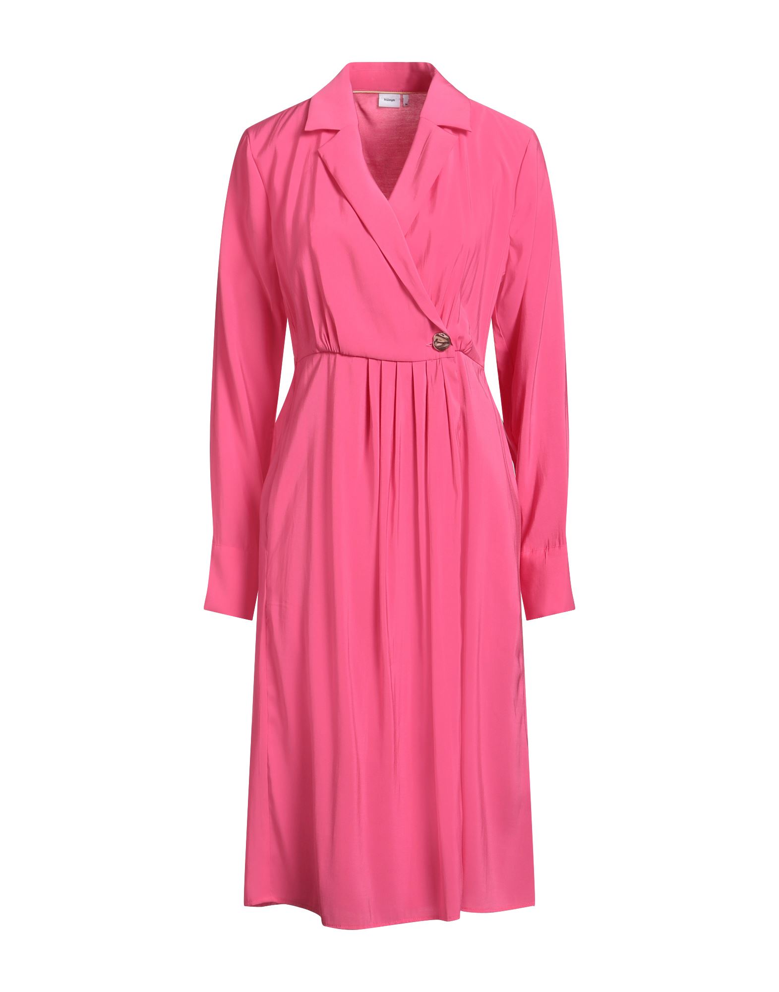 NÜMPH Midi-kleid Damen Fuchsia NÜMPH Midi-kleid Damen Fuchsia von NÜMPH