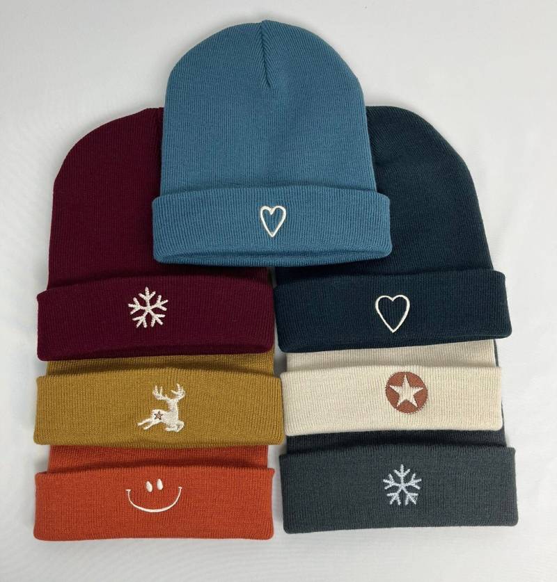 Warmer Beanie, Strickmütze Mit Süßem Motiv, Personalisiert, Wintermütze Für Erwachsene, Hipster Beanie Warmer Beanie, Strickmütze Mit Süßem Motiv, Personalisiert, Wintermütze Für Erwachsene, Hipster Beanie von NUFFembroidery