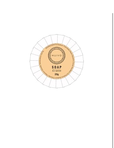 NUIVO – 100 Mini-Seifen, rund, 20 g – einzelne Seifen, verpackt aus Papier – Hochzeit, Hotel, Gîte, Badezimmer, Reise – Gästeseife, umweltfreundlich und gebrauchsfertig NUIVO – 100 Mini-Seifen, rund, 20 g – einzelne Seifen, verpackt aus Papier – Hochzeit, Hotel, Gîte, Badezimmer, Reise – Gästeseife, umweltfreundlich und gebrauchsfertig von NUIVO