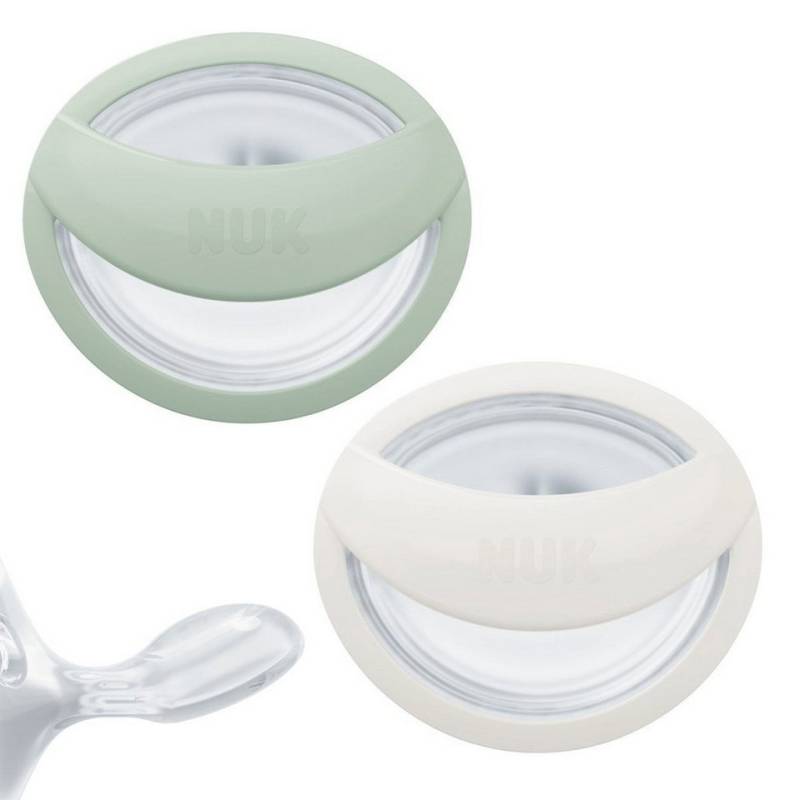 NUK Schnuller MommyFeel Skin-Like Softness - inkl. Schnullerbox, Für eine intakte Stillbeziehung von NUK