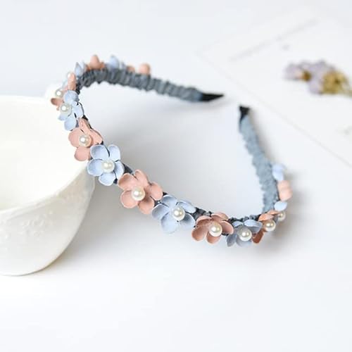 Koreanische Blumen-Stirnband für Mädchen, Strass-Krone, Haarbänder für Frauen und Mädchen, Haar-Accessoires, Party, handgefertigter Schmuck von NUKAF