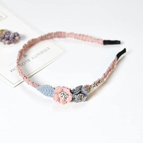 Koreanische Blumen-Stirnband für Mädchen, Strass-Krone, Haarbänder für Frauen und Mädchen, Haar-Accessoires, Party, handgefertigter Schmuck von NUKAF