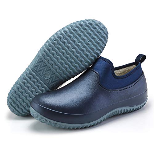 NULL-NULL Unisex Wasserdicht Gartenschuhe Neopren Gummischuhe Slip on Graden Clogs rutschfeste Arbeitsschuhe für Reinigung, Gartenarbeit, Regentag von NULL-NULL