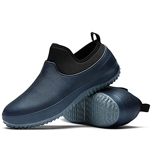 NULL-NULL Unisex Wasserdicht Gartenschuhe Neopren Gummischuhe Slip on Graden Clogs rutschfeste Arbeitsschuhe für Reinigung, Gartenarbeit, Regentag von NULL-NULL