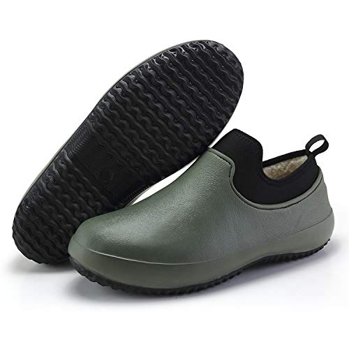 NULL-NULL Unisex Wasserdicht Gartenschuhe Neopren Gummischuhe Slip on Graden Clogs rutschfeste Arbeitsschuhe für Reinigung, Gartenarbeit, Regentag von NULL-NULL