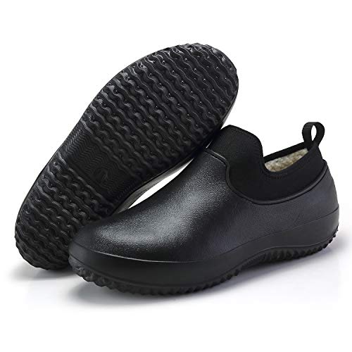 NULL-NULL Unisex Wasserdicht Gartenschuhe Neopren Gummischuhe Slip on Graden Clogs rutschfeste Arbeitsschuhe für Reinigung, Gartenarbeit, Regentag von NULL-NULL