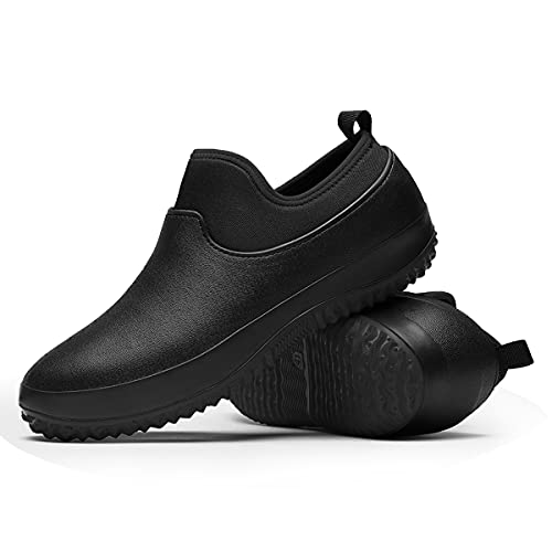 NULL-NULL Unisex Wasserdicht Gartenschuhe Neopren Gummischuhe Slip on Graden Clogs rutschfeste Arbeitsschuhe für Reinigung, Gartenarbeit, Regentag von NULL-NULL