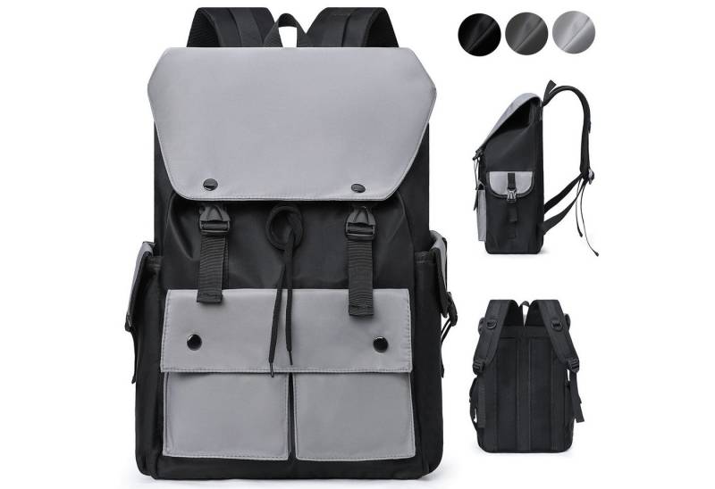 NULSTA Freizeitrucksack Rucksack Damen Herren 15.6 Zoll Laptop Rucksack Wasserdicht Daypack, Schulrucksack Teenager Mädchen Backpack für Uni Schule Reise Arbeit von NULSTA