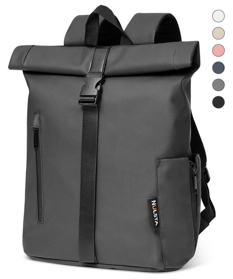 NULSTA Rucksack Rolltop Rucksack Wasserdicht Damen & Herren Daypack Freizeitrucksack, 30*15*40cm,Cityrucksack,Tourenrucksack,Schulrucksack von NULSTA