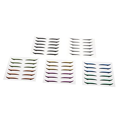 NULYLU 36paare Wiederverwendbare Glitzer Eyeliner Aufkleber Für Doppelaugenlider Wasserdichtes Make-up Für Damen Pro Blatt Augen-make-up Zubehör von NULYLU