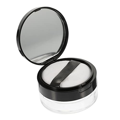 NULYLU 1satz Tragbare Loose Powder Dose Mit Elastischem Netz Nachfüllbar Für Make-up Hautfreundliches Material Elegantes Design Für Frauen von NULYLU