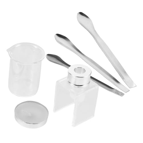 NULYLU 1 Satz Lippenstift-reparaturwerkzeug Lippenstiftform Selber Machen Leere Lipgloss-tuben Löffel Aus Wachssiegel Lipgloss-tuben Abgestuftes Glas Labor Messglas Kleines Becher Plastik von NULYLU