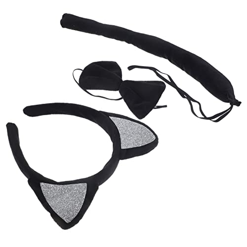 NULYLU Katzenohren-stirnband-set Und Fliege Party-kostümzubehör Für Jungen Und Mädchen von NULYLU