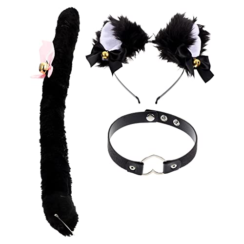 NULYLU 1 Set Entzückender Cosplay -kragen Haare Heck Heck Katzen Ohrhaarbandparty Kopfschmuck von NULYLU