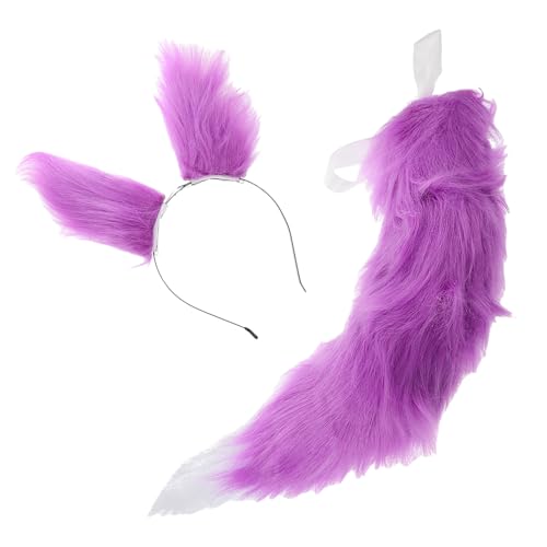 NULYLU 1satz Handgefertigten Fuchsohren Und Für Cosplay Doppellagige Tierkostüm-accessoires Für Halloween Partys Und Bühnenaufführungen von NULYLU