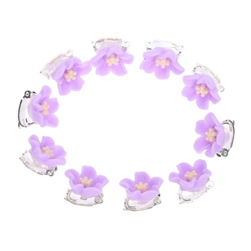 NULYLU 10stücke Mini Haarspangen Für Mädchen Teiliges Blumenform Langlebig Aus Harz Für Junge Mädchen Und Erwachsene Vielseitige Haarschmuck-accessoires Sanften Farben von NULYLU