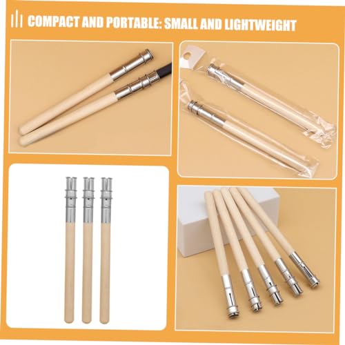 NULYLU 10 Stück Teiliges Augenbrauenstift Verlängerer Komfortabler Leichter Halter zum Einfachen Halten und Verlängern von Make Up Stiften Praktischer Kompakter Eyebrow Pencil Extender von NULYLU