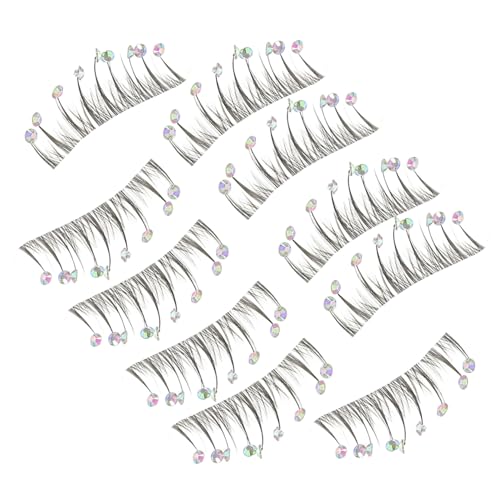 NULYLU 10er Packung Falsche Wimpern Mit Strasssteinen Wimpern-extensions Für Mädchen Diy Make-up Wimpern Wiederverwendbar Hautfreundlich NULYLU 10er Packung Falsche Wimpern Mit Strasssteinen Wimpern-extensions Für Mädchen Diy Make-up Wimpern Wiederverwendbar Hautfreundlich von NULYLU