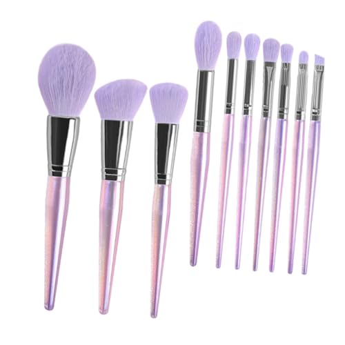 NULYLU 10stücke Teiliges Pinselset Für Frauen Multifunktionale Make-up-bürsten Mit Weichen Borsten Für Augen-make-up Und Hautpflege Für Zuhause Und Reisen von NULYLU