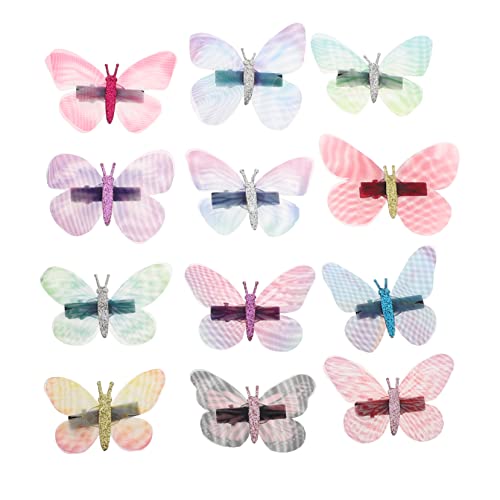 NULYLU 12stücke Schmetterling Haarnadeln Glitzer Haarclips Für Damen Haarschmuck Zubehör von NULYLU