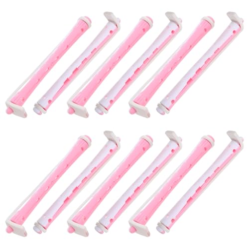 NULYLU 12stücke Dauerwellenstab Lockenwickler Für Kurzes Haar Frauen Aus Stücken Haar Curlers Tragbare Dauerwellenstäbe Zum Locken Für Reisen Und Zuhause von NULYLU