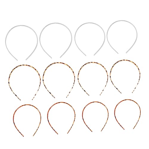 NULYLU 12 Stück Zahnkamm Stirnbandschnalle Dusch-haarreifen Diy-haar-accessoires Für Damen von NULYLU