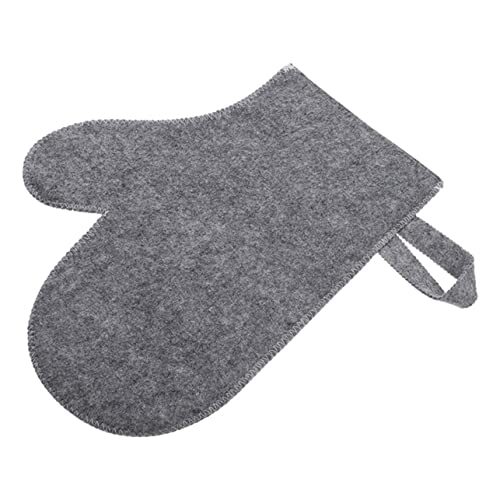 NULYLU 1stück Sauna Handschuh Aus Filz Hitzeschutz-handschuh Für Sauna Und Dampfbad Wasserabsorbierend Für Damen Und Herren Mit Praktischem Aufhänger Atmungsaktiv Und Komfortabel von NULYLU