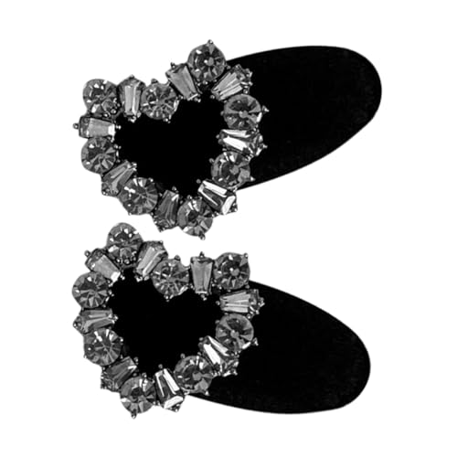 NULYLU Diamant-haarnadel Süße Mini-haarspangen Herz-design Haar-accessoires Für Damen Und Kleine Mädchen Wiederverwendbar Leicht Zu Tragen von NULYLU