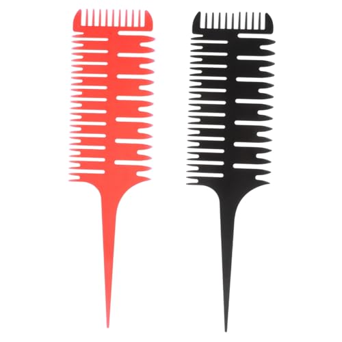 NULYLU 2 Stück Künstlerische Stylingkamm Werkzeug Haarkämme Zum Stylen Friseurkamm Entwirren Kamm Haarkämme Für Frauen Kamm Zum Hervorheben Der Haare Kamm Und Färben Entwirrkamm Plastik von NULYLU
