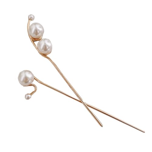 NULYLU 2 Stück Perlen Haarnadeln Chignon Pin Haarstäbchen Metall Haarschmuck Damen Elegant Korrosionsbeständig Leicht Für Brautfrisuren Alltag Festliche Anlässe NULYLU 2 Stück Perlen Haarnadeln Chignon Pin Haarstäbchen Metall Haarschmuck Damen Elegant Korrosionsbeständig Leicht Für Brautfrisuren Alltag Festliche Anlässe von NULYLU