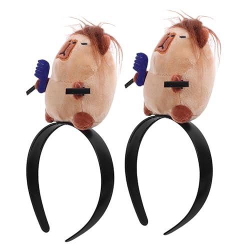 NULYLU 2stücke Niedliches Capybara Haarband Cartoon Kopfstück Für Partys Kostüme Und Dekoration Leicht Und Bequem Für Mädchen Und Besondere Anlässe von NULYLU