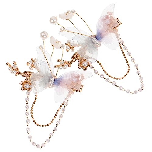 NULYLU 2stücke Vintage Schmetterlings-haarspangen Für Frauen Haarschmuck Für Partys Geburtstage Und Besondere Anlässe Leichte Und Bequeme Haarclips Für Einen Eleganten Look von NULYLU