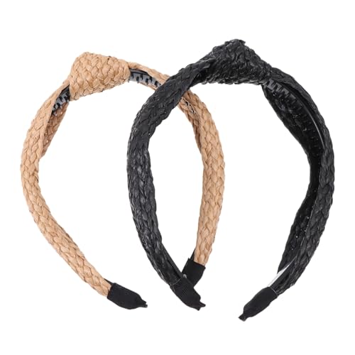 NULYLU 2 Stücke Mode Stirnbänder Handgemachte Chic Haarschmuck Haardekore Mädchen Headwear von NULYLU
