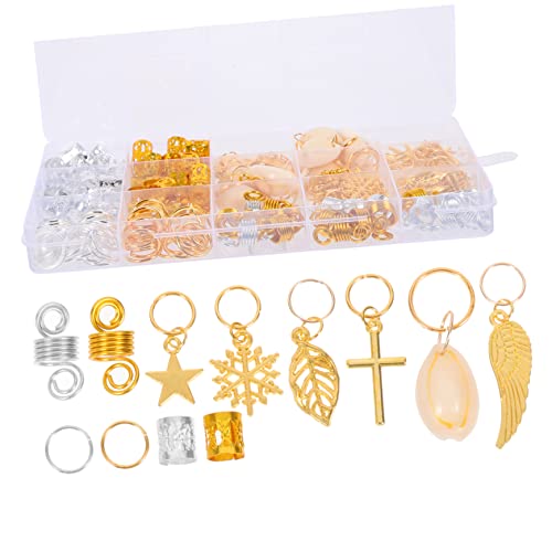 NULYLU 200stücke Haarperlen Für Zöpfe Metallringe Haarschmuck Für Frauen Haarschmuck Zubehör Vielseitige Haaraccessoires Für Individuelles Styling von NULYLU
