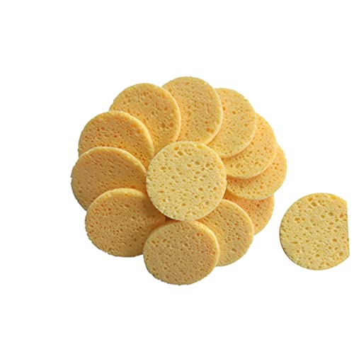 NULYLU 20stücke Hautfreundliche Wattepads Make-up-entferner-pads Runde Pads Für Gesichtsreinigung Komprimierte Zellulose Leicht Zu Transportieren Hautfarbe von NULYLU
