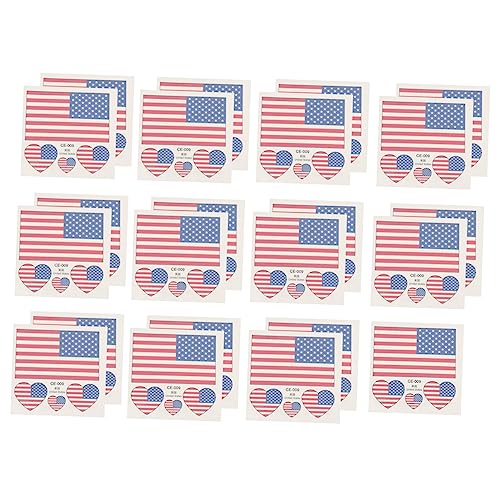 NULYLU 25stücke Amerikanische Flagge Aufkleber Flagg Aufkleb Sport Match Gesicht Aufkleber Für Fenster Türen Autos Und Mehr Langlebig Waschbar Und Abriebfest von NULYLU