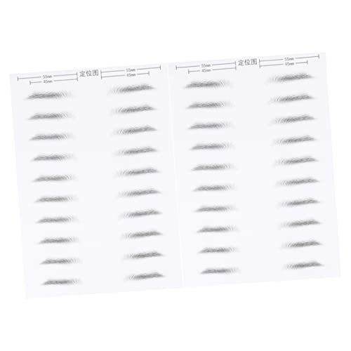 NULYLU 2Blätter Augenbrauenaufkleber und Langanhaltend für Männer mit Simulationseffekt für Augenbrauen Selbstklebend für Männer mit von NULYLU