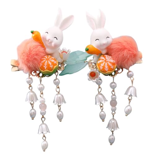 NULYLU 2St Fellknäuel Hase Quaste Clip Haarspangen für Mädchen Frauen Plüschhasen-Haarspangen Haarspange mit Kaninchenmotiv Haarspange mit Plüschball Plüschkugel Haarspange Tierhaarspange NULYLU 2St Fellknäuel Hase Quaste Clip Haarspangen für Mädchen Frauen Plüschhasen-Haarspangen Haarspange mit Kaninchenmotiv Haarspange mit Plüschball Plüschkugel Haarspange Tierhaarspange von NULYLU